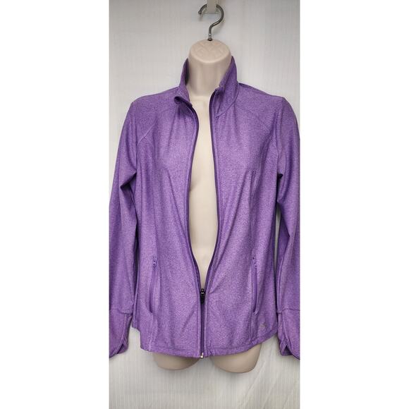 Xersion Performance Purple Long Sleeve Full Zipper Activewear Jacket Size Medium - Picture 5 of 9